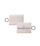 Kappa Vegan Saffiano Leather Keychain Card Holder - Traditional | KKG Gifts