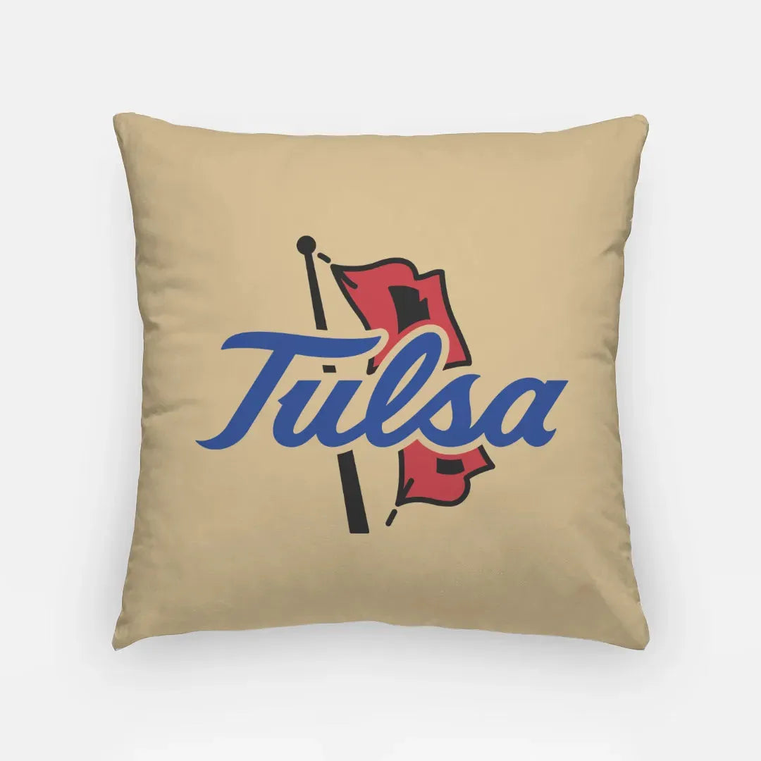 University of Tulsa 18" Throw Pillow Cover - Gold Pillow Covers