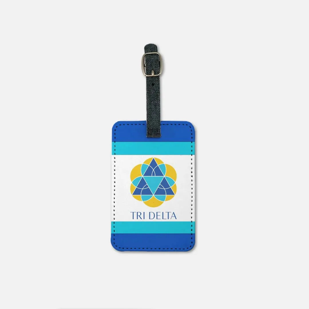 Tri Delta Luggage Tag (Set of 2) - Stripes Luggage Tags