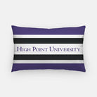 High Point University Striped Lumbar Throw Pillow | Gifts and Decor | Campus Greek Fit