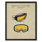 Ski Goggles US Patent Wall Print | Sports Themed Dorm Decor | Art
