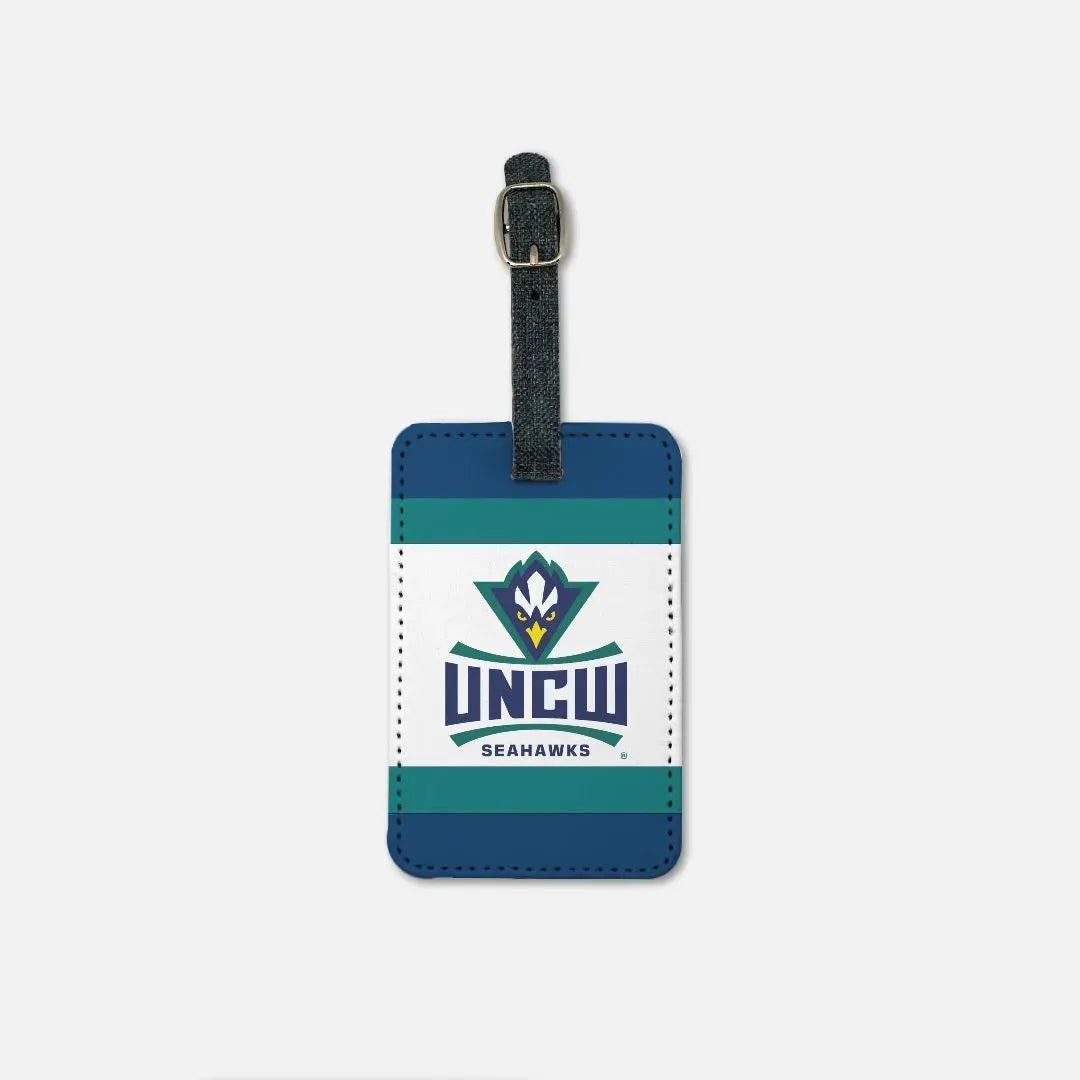 UNCW Striped Luggage Tag (Set of 2) Luggage Tags