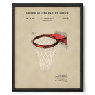 Basketball Hoop US Art Print | Guys Dorm Room Decor | Wall Art