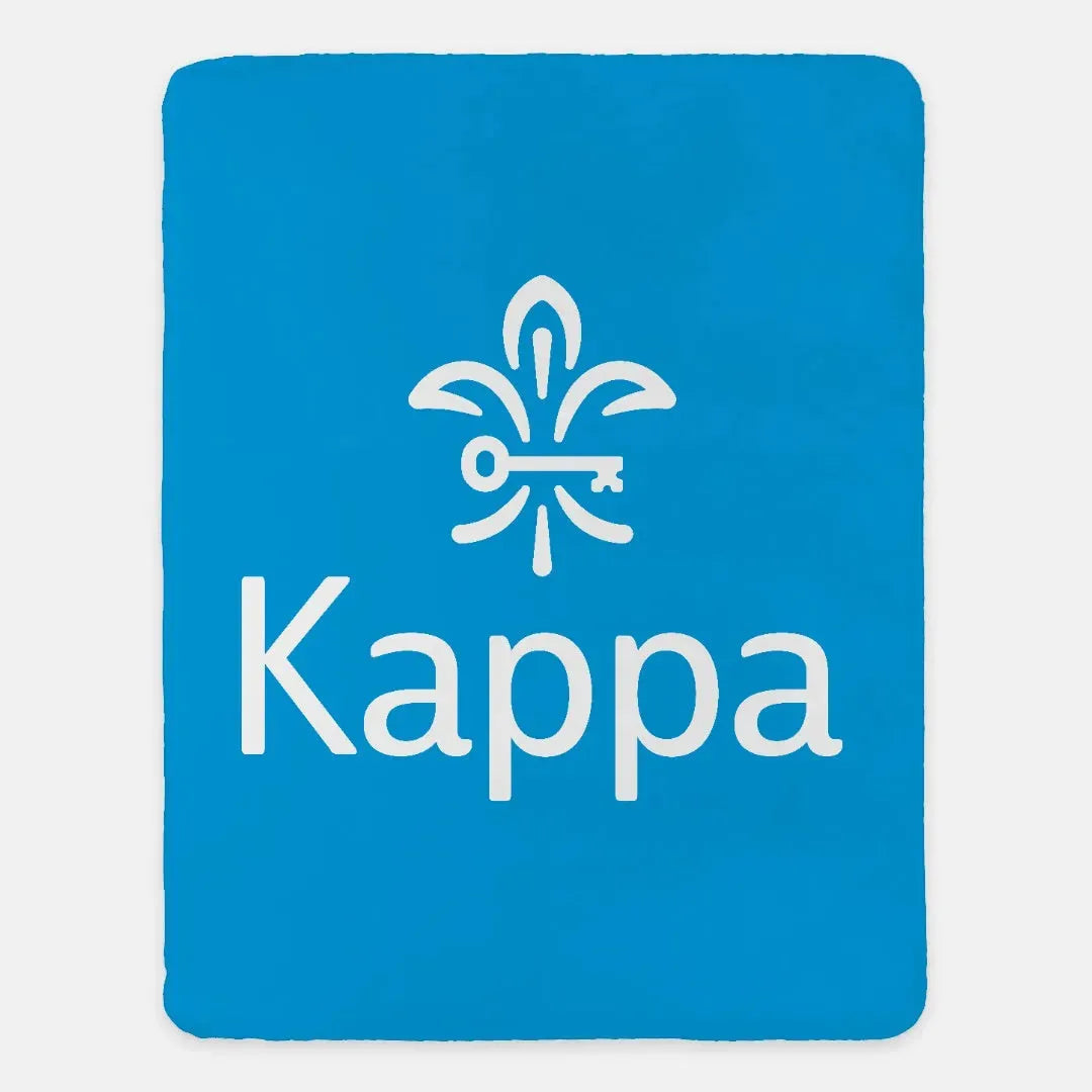 Kappa Sherpa XL 60x80 Sherpa Blanket - Gamma Blue Throw Blankets