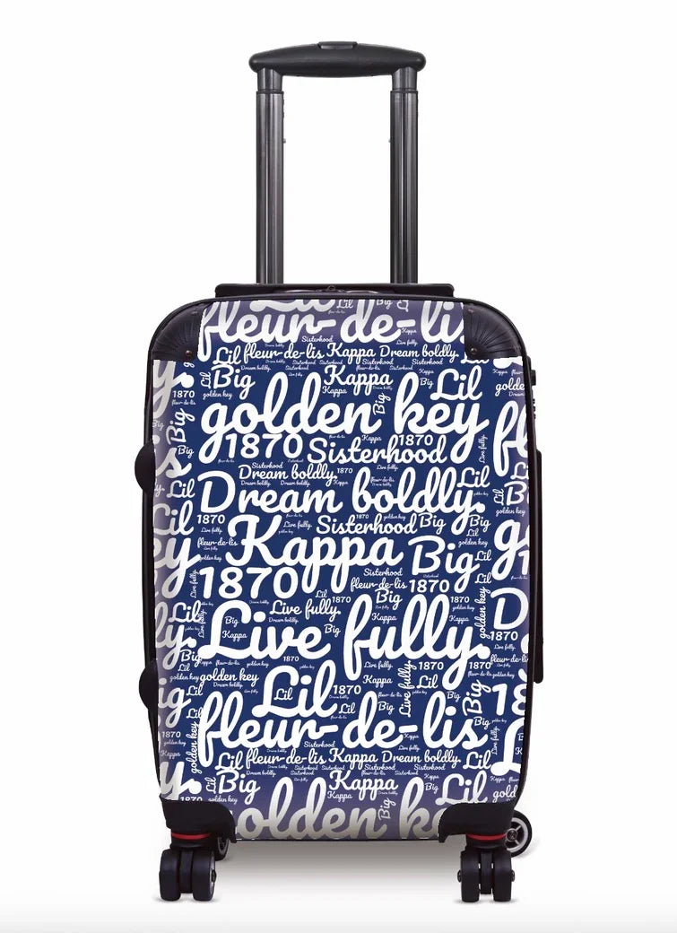 Kappa Carry-on Suitcase - Expression Art Blue Suitcases