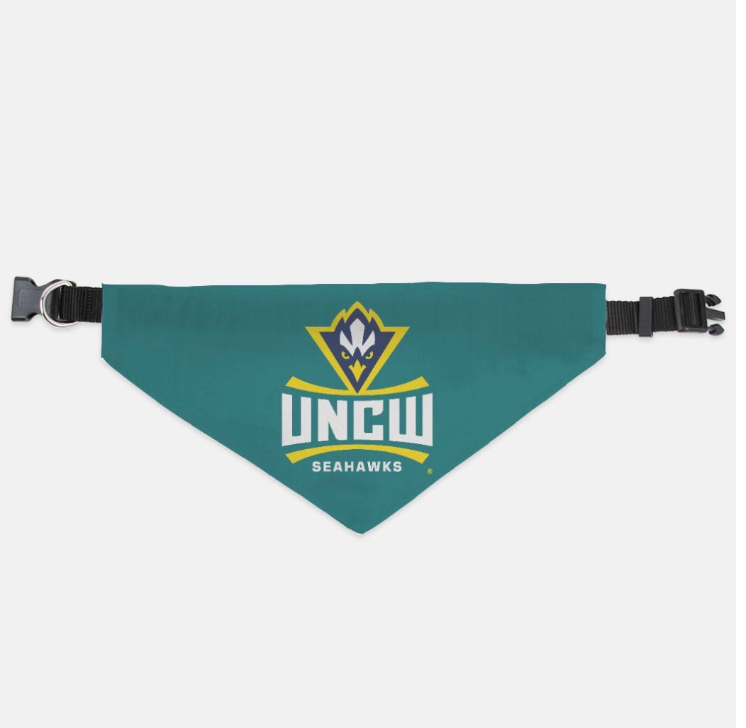 UNCW Pet Bandana - Teal | UNC Wilmington Pet Gear | Custom Gifts