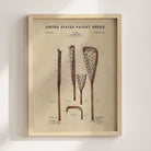 Original Lacrosse Stick US Patent Art Print | Sports-Themed Dorm Decor | Campus Greek Fit