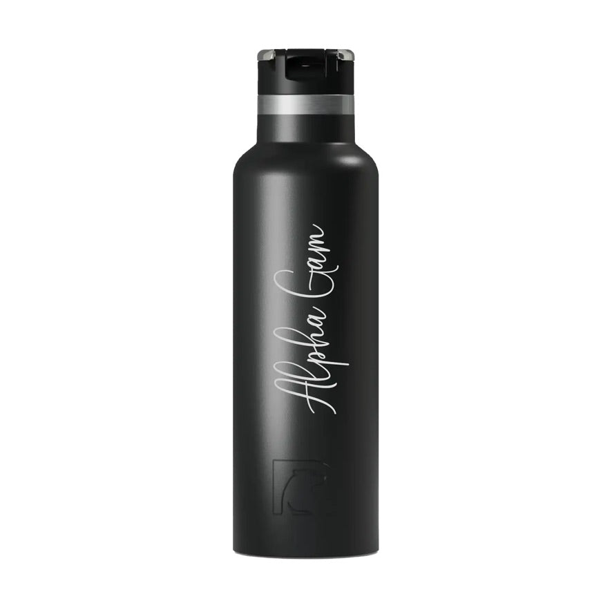 Alpha Gam RTIC 20 oz Journey Ceramic Lined Water Bottle - Script