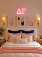 Delta Gamma Greek Letters LED Neon Sign w/ Dimmer | DG Dorm Wall Art