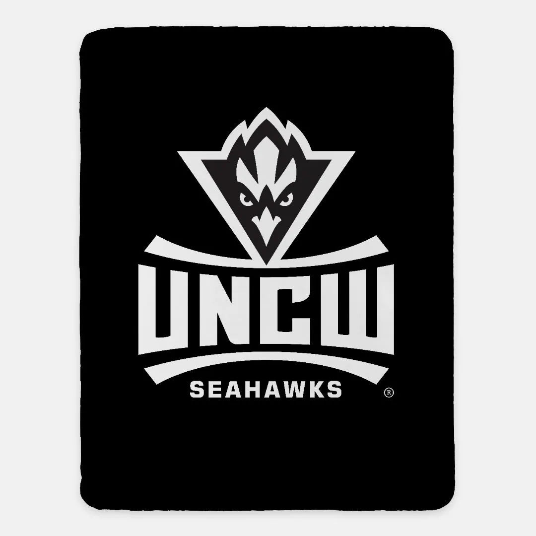 UNCW Black Sherpa Blanket - 60"x80" | Official Merchandise | Gifts | Festive Fit Home