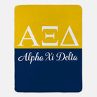 Alpha Xi Delta Blanket XL 60x80 Gold Color Split | Official AXiD Gifts