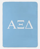 Alpha Xi Delta XL 60x80 Sherpa Throw Blanket - Greek Letters | AXiD