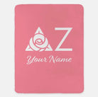 Personalized Delta Zeta XL 60x80 Sherpa Throw Blanket | Custom Gifts