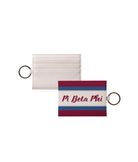 Pi Beta Phi Cardholder Saffiano Leather Finish - Stripes | Pi Phi Gifts