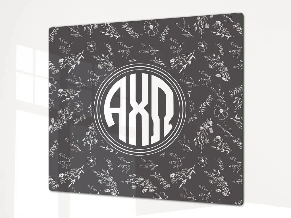 Alpha Chi Omega Charcuterie Board Party Event Tray - Vintage Floral Serveware