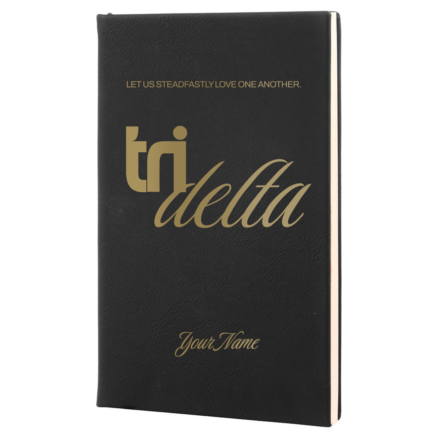 Tri Delta Personalized Leatherette Notebook Journal