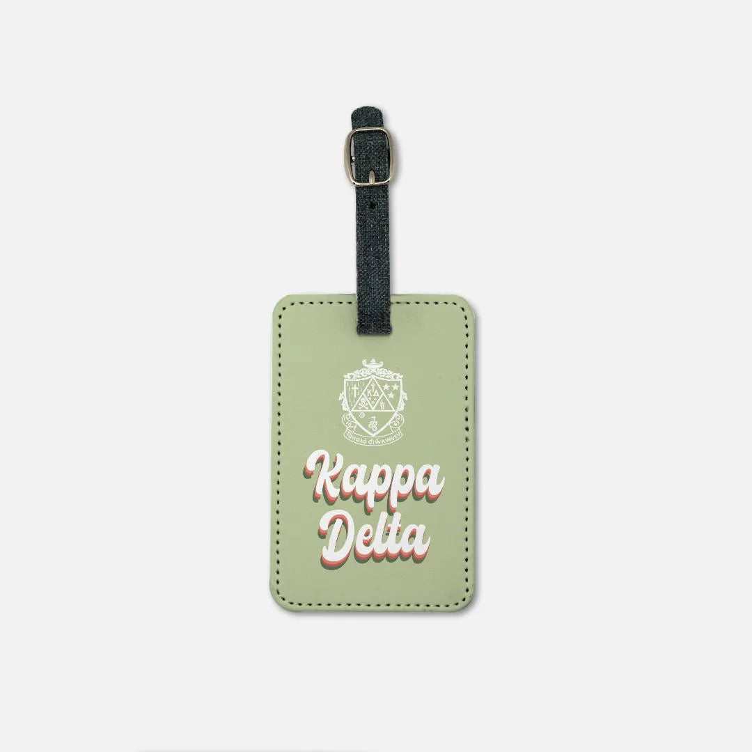 Kappa Delta Luggage Tag (Set of 2) Retro | Kaydee Suitcase Tag | Gifts