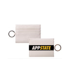 APP STATE Vegan Saffiano Leather Keychain Card Holder | Custom Gifts