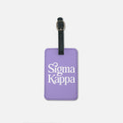 Sigma Kappa (Set of 2) Luggage Tags | Sig Kap Travel Gifts | Campus Greek Fit