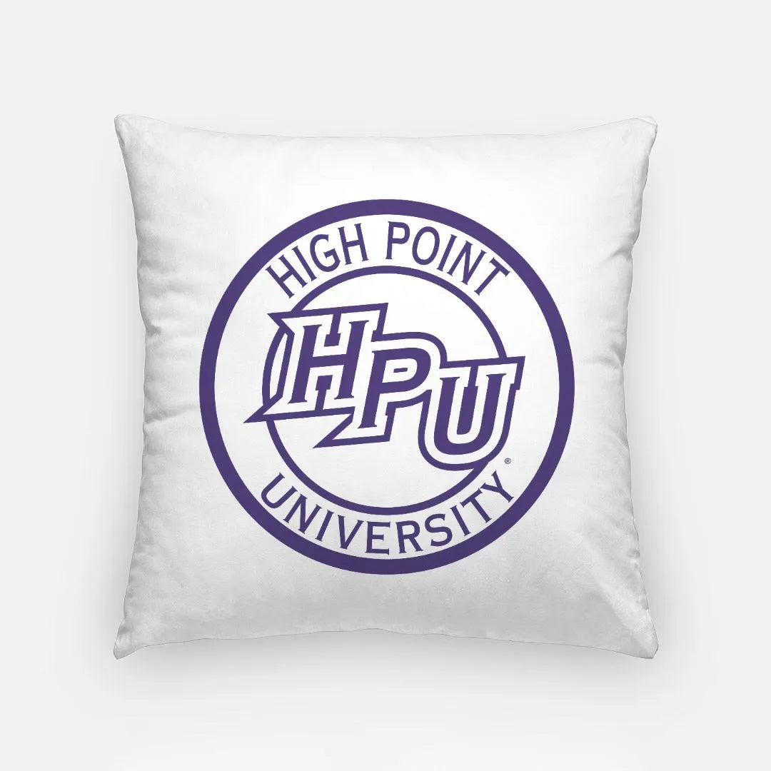 HPU Seal Throw Pillow Cover 18" | High Point University Gifts & Decor