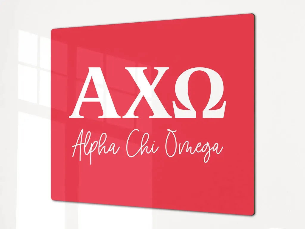 Alpha Chi Omega Charcuterie Board Party Event Tray Scarlet Serveware