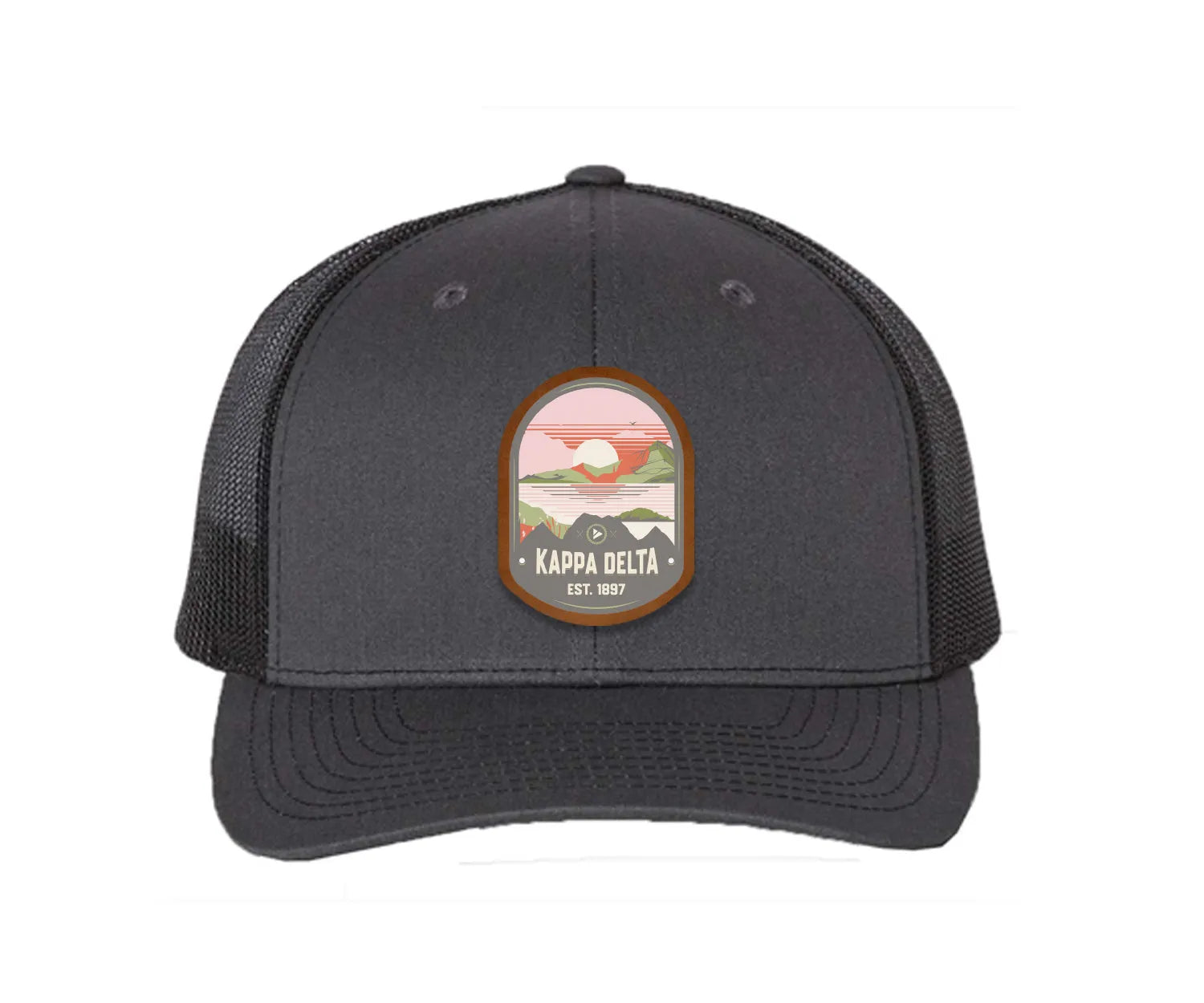 Kappa Delta Richardson 112 UV Print Leatherette Patch Trucker Hat - Ventura Trucker Hat