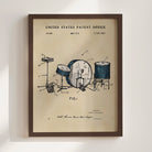 Drumset US Patent Art Print | Music Themed Dorm Decor | Wall Art