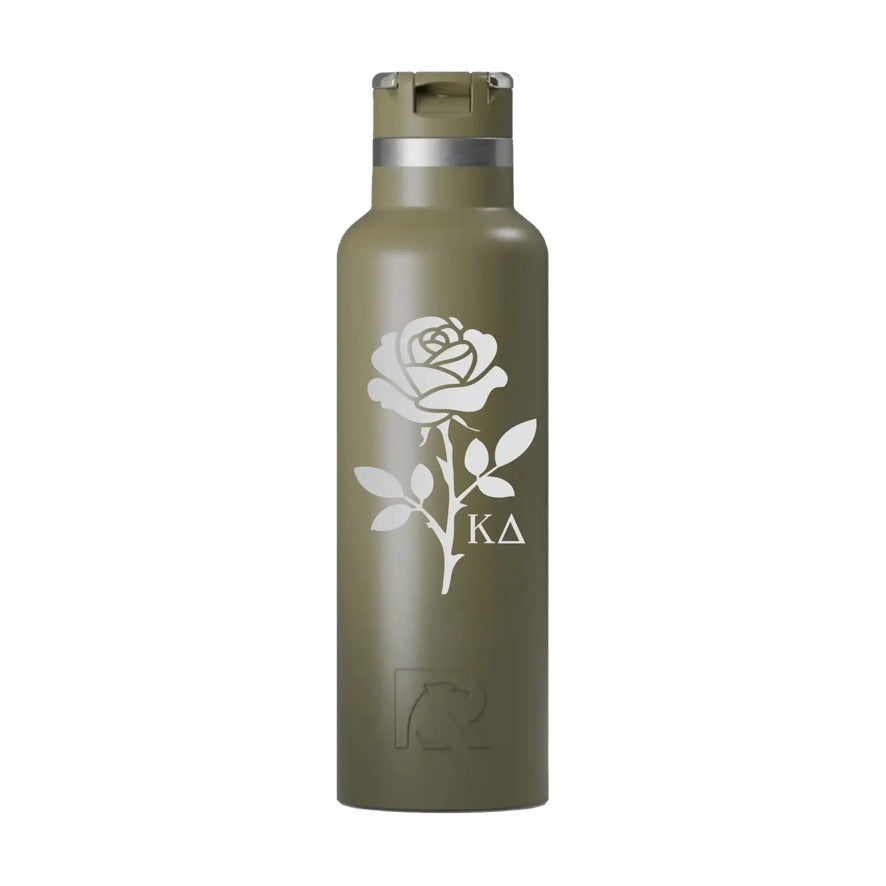 Kappa Delta RTIC 20 oz Journey Ceramic Lined Water Bottle - Rose