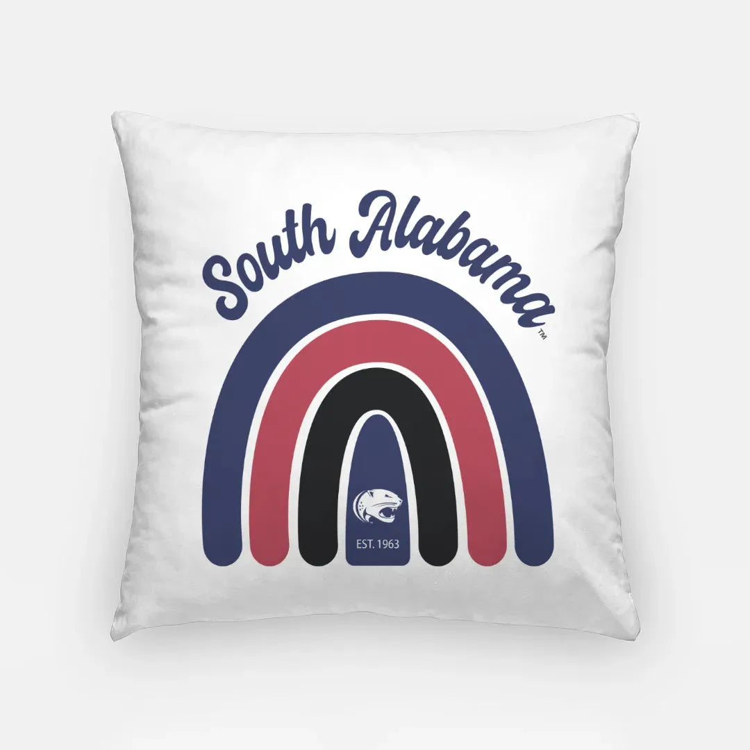 South Alabama 18" Throw Pillow Cover - Rainbow Pillow Covers