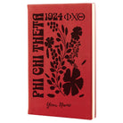 Phi Chi Theta Personalized Leatherette Notebook Journal - Retro Floral