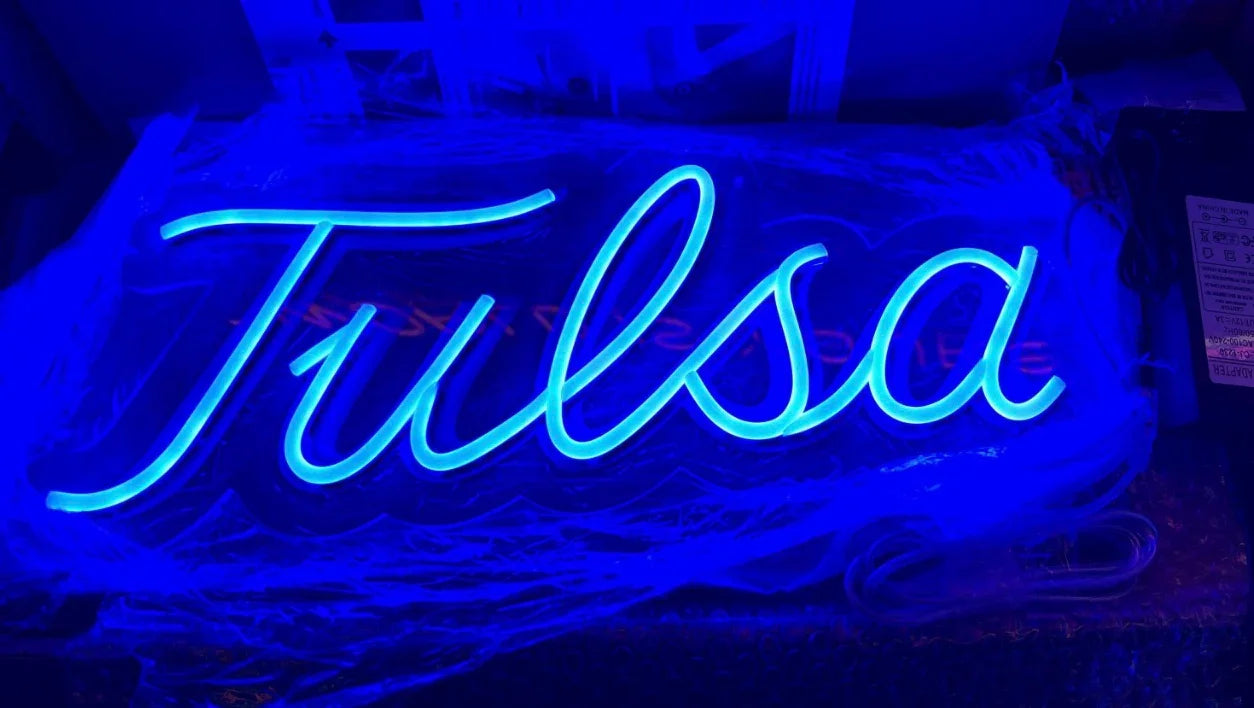 University of Tulsa LED UV Print Neon Sign w/ Dimmer - 20" Neon Signs