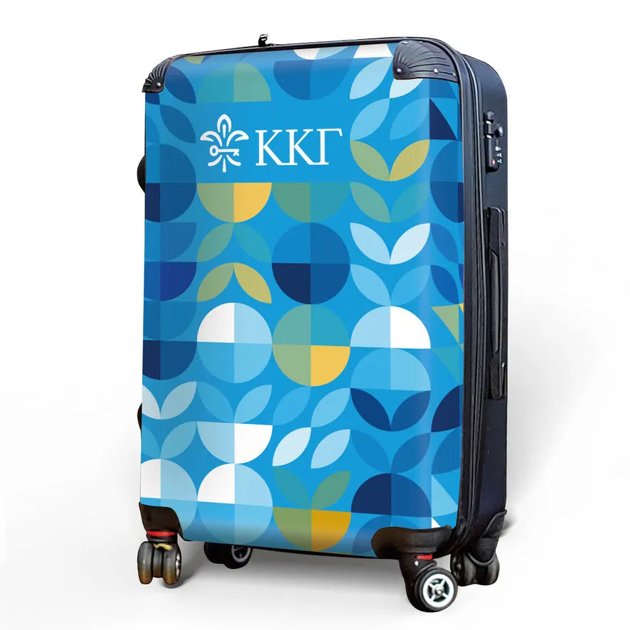 Kappa Kappa Gamma 20" Carry-on Suitcase Luggage - Geo Petals