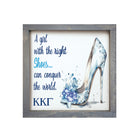 Kappa Kappa Gamma 12x12 Wood Framed Sign - The Right Shoes | KKG Gifts