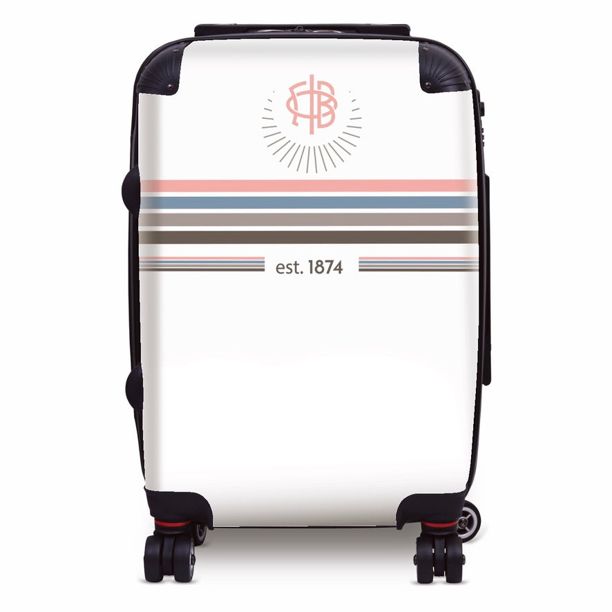 Gamma Phi Beta Carry-on Suitcase -Preppy Stripes Suitcases