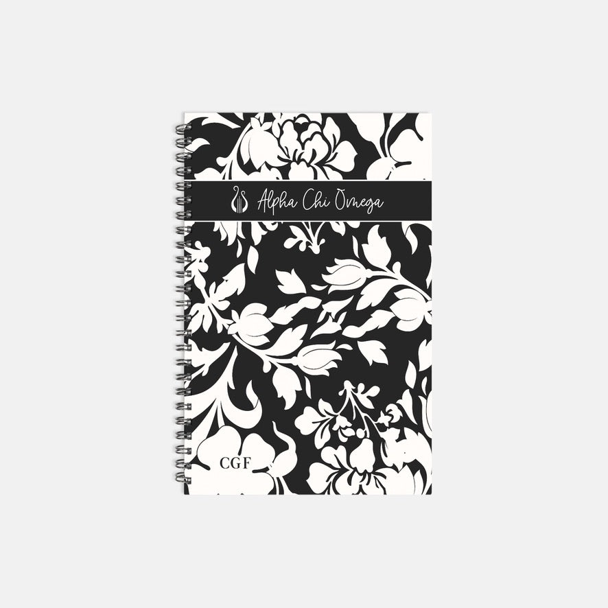Alpha Chi Omega Hardcover Notebook Journal - Chinoiserie