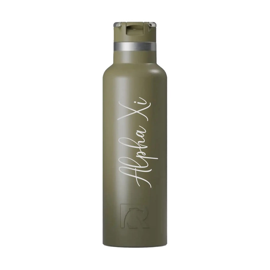 Alpha Xi Delta RTIC 20 oz Journey Ceramic Lined Water Bottle - Script