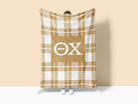 Theta Chi XL 60x80 Sherpa Throw Blanket - Plaid | Official Merch