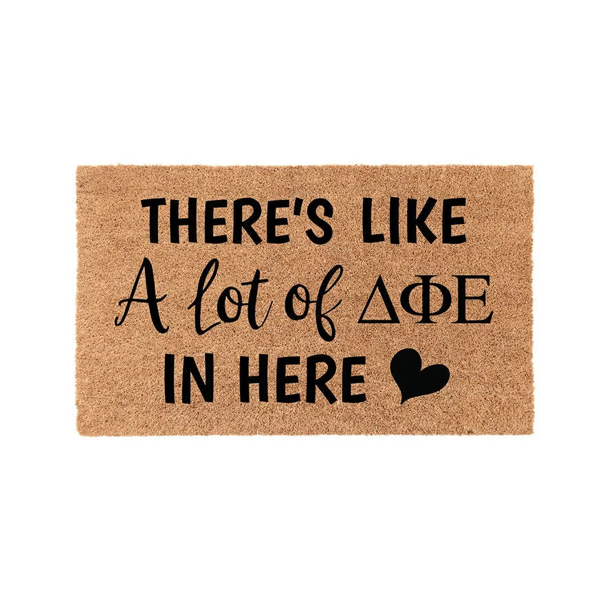 Delta Phi Epsilon Coir Doormat - A Lot of Door Mats