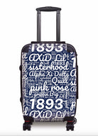 Alpha Xi Delta Carry-on Suitcase - Expression Art Blue Suitcases