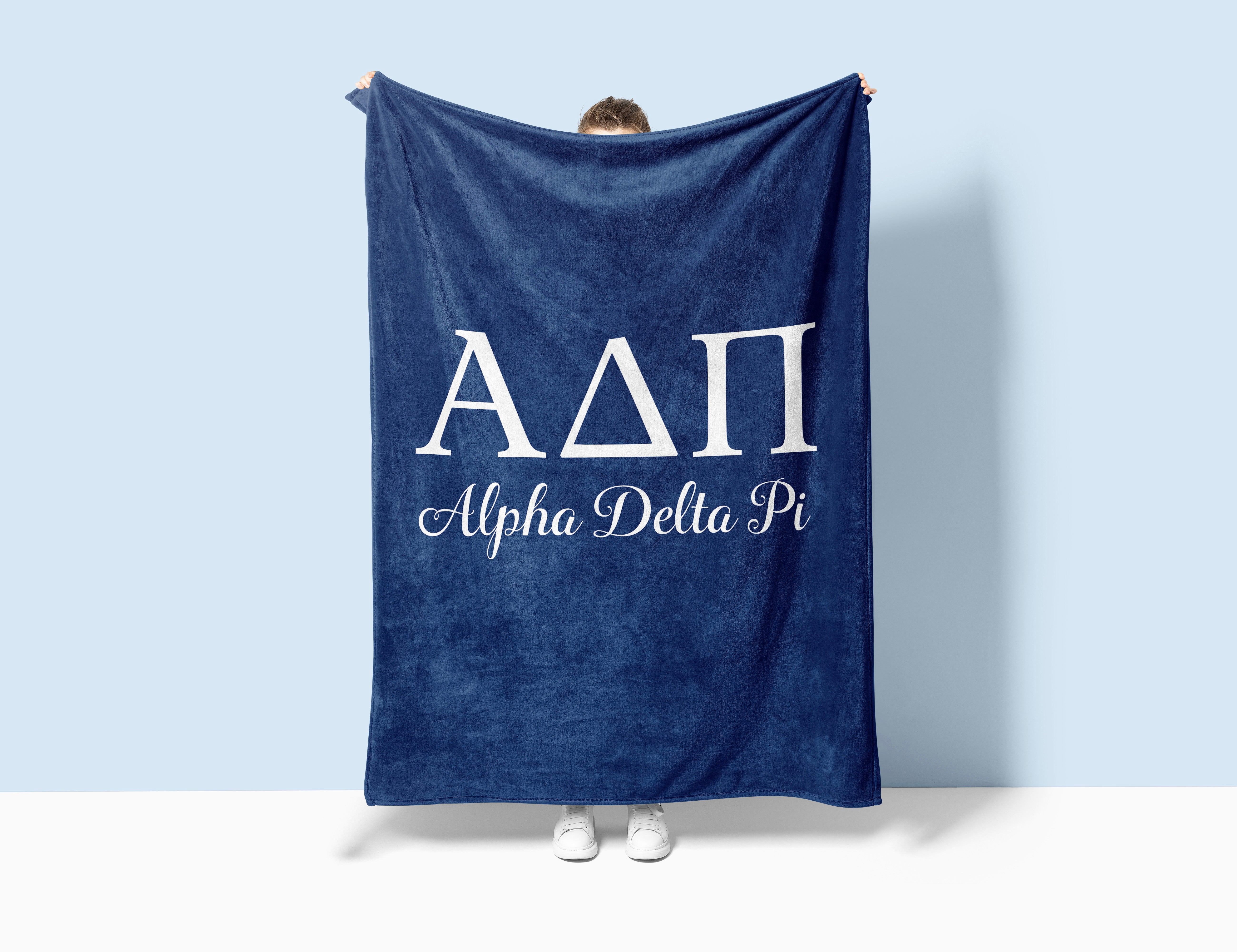 Alpha Delta Pi XL 60x80 Sherpa Throw Blanket