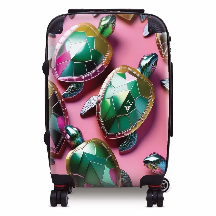 Delta Zeta Carry-on Suitcase - Jeweled Turtles Suitcases