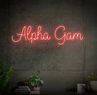 Alpha Gamma Delta LED Script Neon Sign | Dorm Decor | Party Sign Gifts