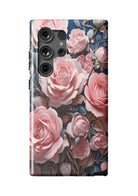 Alpha Xi Delta Samsung Galaxy 24, 23 Mobile Phone Case - Pink Roses | AXiD Gifts