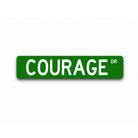 Pi Kappa Alpha "COURAGE" Metal Street Sign | PIKE Fraternity Gifts