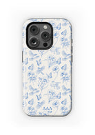 Tri Delta iPhone 16, 15, 14 Mobile Phone Case - Vintage Floral Matte Mobile Phone Cases