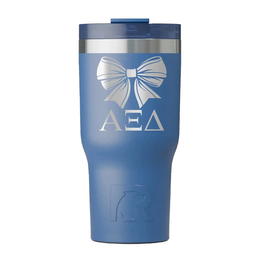 Alpha Xi Delta RTIC 20 oz Essential Ceramic Lined Tumbler - Bow