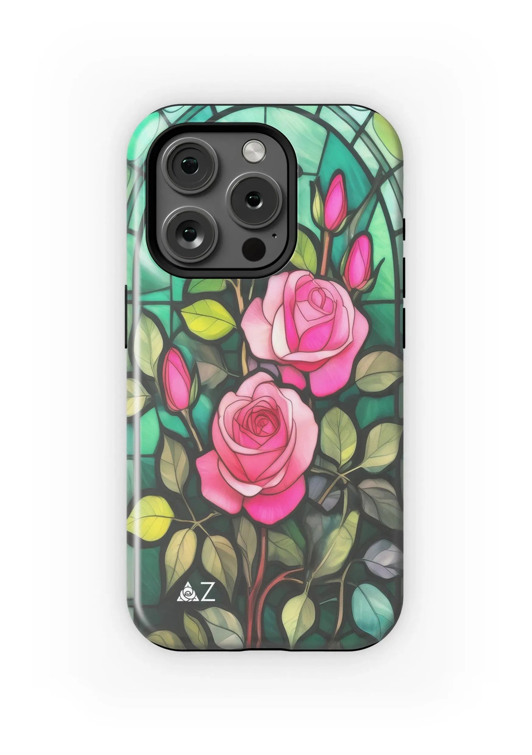Delta Zeta iPhone 16, 15, 14 Mobile Phone Case -Stained Glass Matte Mobile Phone Cases
