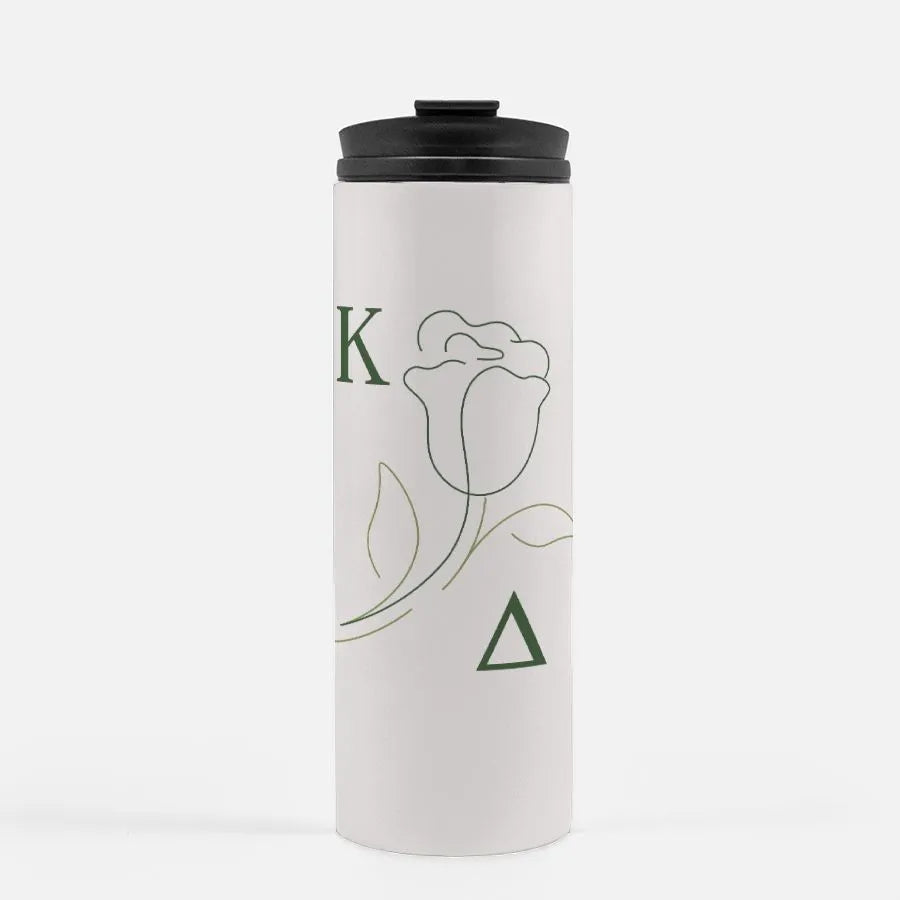 Kappa Delta Thermal Tumbler 16 oz. - Rose Icon | Kaydee Travel Mug | Gifts