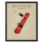 Burton Snowboard US Patent Art Print | Wall Art For Guys Dorm | Decor