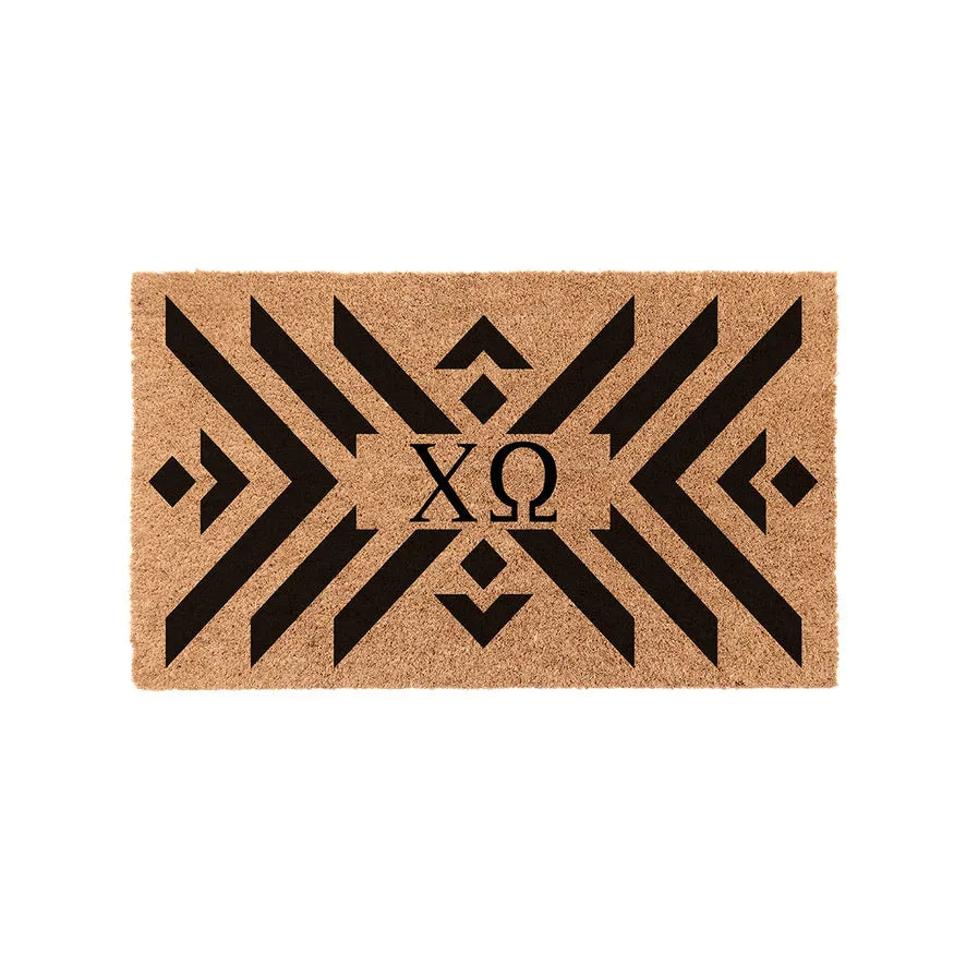Chi Omega Coir Doormat - Boho Door Mats